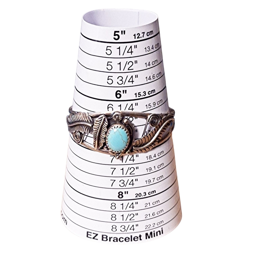 ✨️COPY! TAXCO! Sterling Silver and Howlite Turquoise Cuff Bracelet - Picture 14 of 15